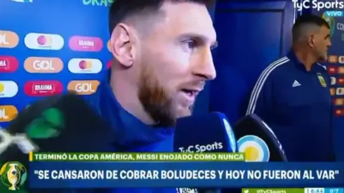 Lionel Messi, literalmente en llamas.