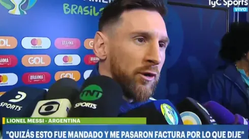 Messi volvió a disparar contra Conmebol: "No tenemos que ser parte de esta corrupción"