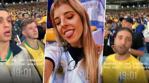 Nati Jota troleó a los brasileros.