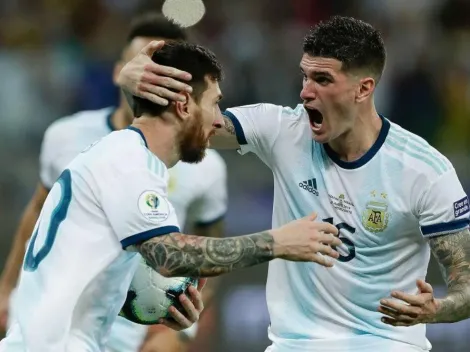 De Paul lo apoyó a Messi: "Puso la cara por todos nosotros en esta Copa"