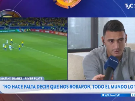 Matías Suárez: “No hace falta decir que nos robaron, todo el mundo lo sabe”