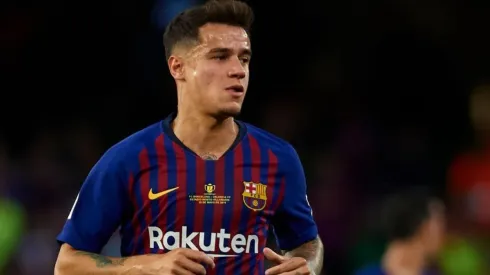 Philippe Coutinho jugando en Barcelona.