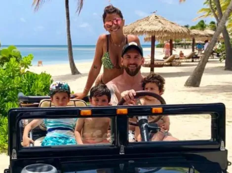 Ciro está enamorado de papá Messi y Antonela sacó la foto que lo prueba