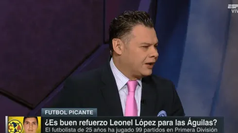 El periodista de ESPN no está convencido con la contratación de Leo López.