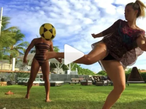 Sin Guerrero, pero con la misma calidad: Thaísa Leal compartió video en Instagram jugando fútbol