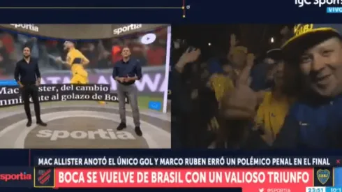 Foto de los hinchas de Boca.