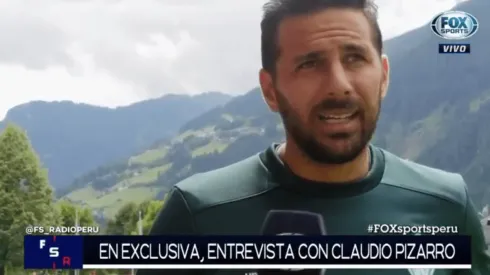 Pizarro habló con Fox Sports.
