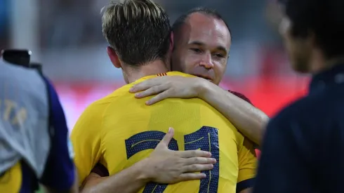 Foto de Andrés Iniesta con Barcelona.