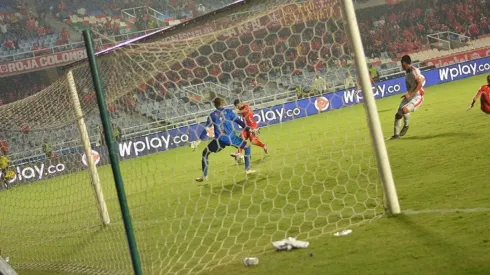 América de Cali en su partido contra Patriotas por la Liga Águila.