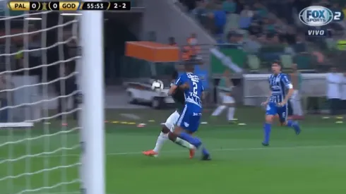 Foto de la jugada de la polémica.