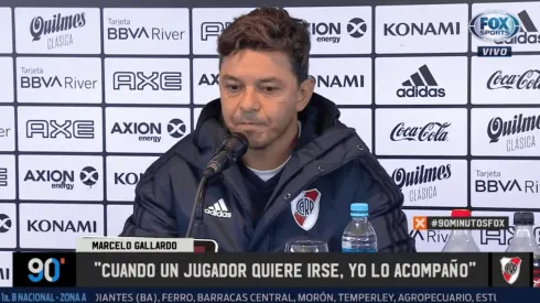 Muy diferente a Boca: Gallardo dijo que "ningún jugador se quiere ir de River"