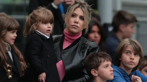 Wanda Nara junto a sus hijos.