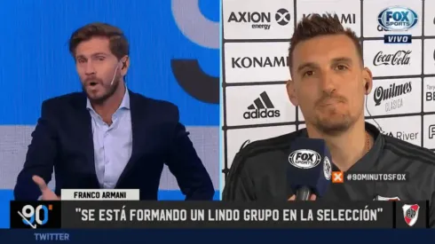 Armani rompió el silencio y habló sobre el saludo que le negó a Agustín Rossi