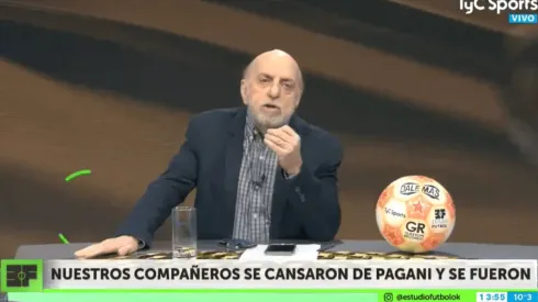 Pagani se puso a dar cátedra de fútbol y lo dejaron completamente solo en el estudio