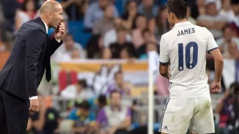A Zidane no le gusta esto: lo que pasó en las redes entre James y el Real Madrid