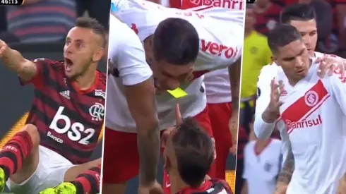 Explotó Paolo Guerrero: fue trabar, lo amonestaron y se peleó con el árbitro y Rafinha