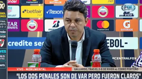 La respuesta de Gallardo sobre los penales que tuvo River: "Son de VAR pero fueron claros"