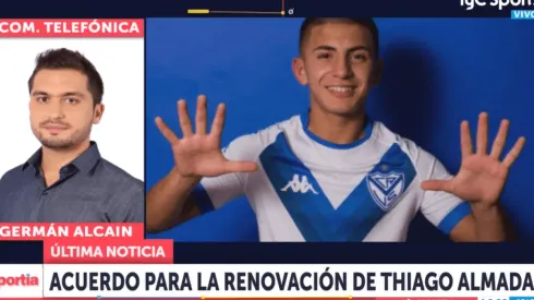 Sonríe Heinze: Thiago Almada, a punto de renovar con Vélez
