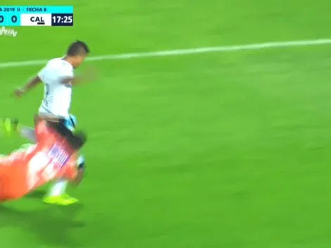 Jefferson Martínez hizo un "Faríñez" y se ganó la ovación de la hinchada Azul