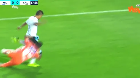 Jefferson Martínez hizo un "Faríñez" y se ganó la ovación de la hinchada Azul