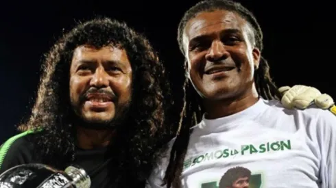 René Higuita y Jhon Jairo Tréllez.