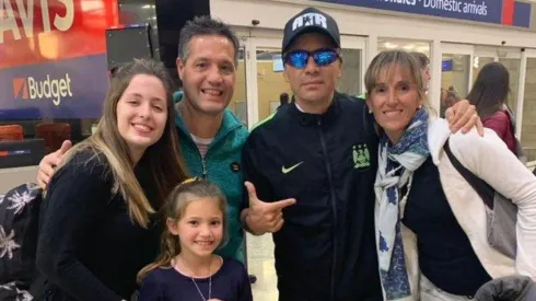 Pablo Lescano y la familia