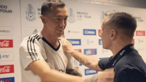 El afectuoso saludo de Marchesín con Chaco Giménez