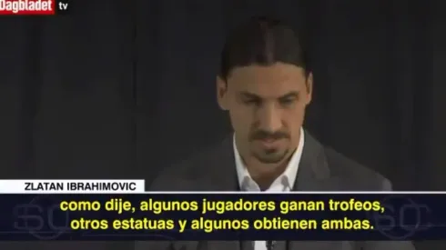 Zlatan Ibrahimovic, muy emocionado.
