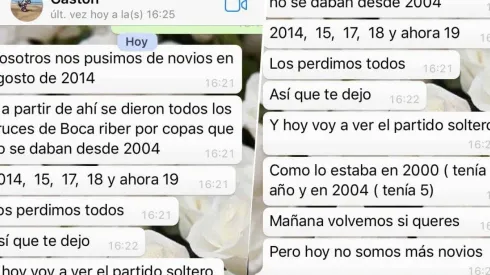 Le cortó a su novia para darle suerte a Boca y ahora todo Twitter se ríe de él