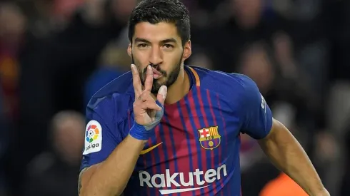 Luis Suárez compartió una foto con un ídolo suyo de San Lorenzo