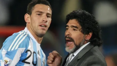 Maxi y Diego coincidieron en la Selección Argentina.