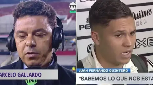 Marcelo Gallardo y Juan Fernando Quintero.