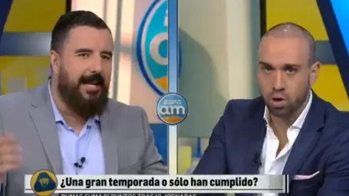 Fuerte discusión en 'ESPN'.
