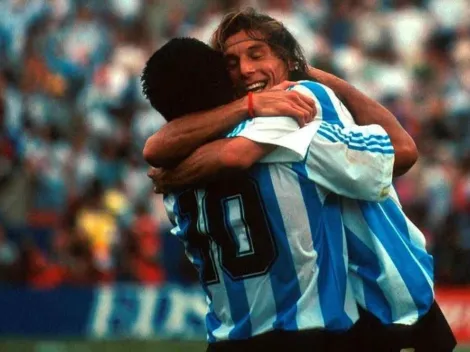 Lloramos de nostalgia: Caniggia saludó a Diego con una foto histórica