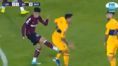 Foto del momento donde se viene la patada.