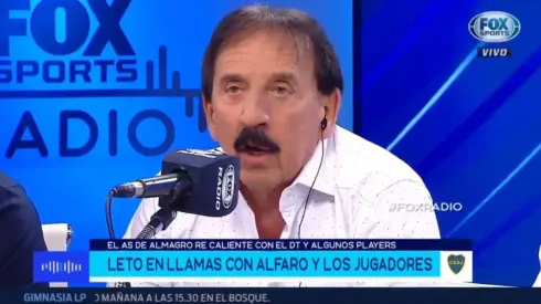 Roberto Leto, furioso por la actualidad de Boca.