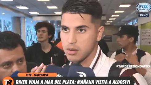 Exequiel Palacios avisa para qué está River: "Vamos por los tres torneos"