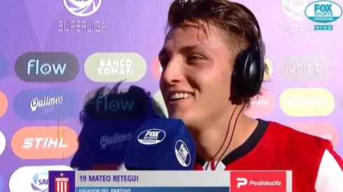 Retegui, el que ganó el clásico para Estudiantes: "Mamá, no te preocupes que estoy bien"