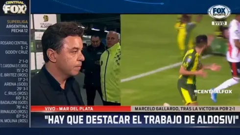 Marcelo Gallardo luego del partido de River.