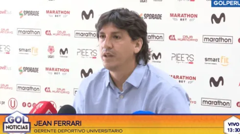 Ferrari llegó a Universitario con la nueva administración crema.
