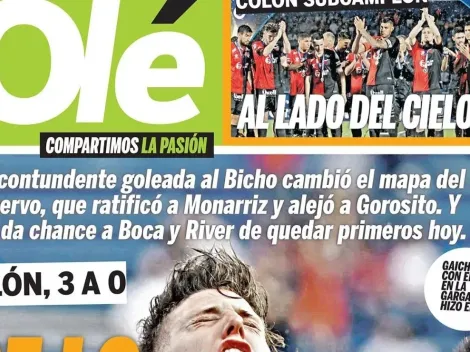 Es difícil de entender la tapa del domingo del Diario Olé