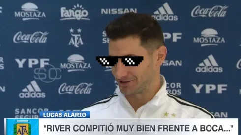 Alario le contestó a Riquelme: "River compitió y muy bien frente a Boca"