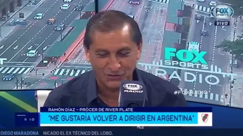 Ramón Díaz en Fox Sports Radio.