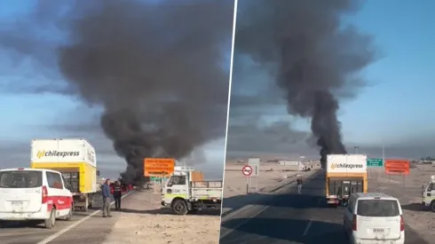 Manifestantes de Chile cortaron las rutas y frenaron micros con gente de Flamengo