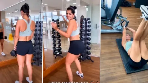 Ex de Guarín, desatada en Brasil: entrenamiento y bailecito de infarto