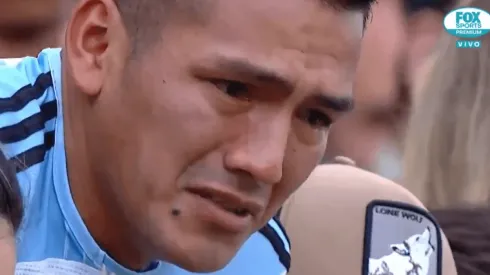 Esto genera Maradona: un hincha de Banfield rompió en llanto al verlo