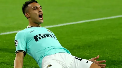 Lautaro Martínez con la camiseta de Inter.
