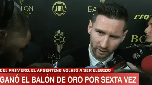 Messi: "Me hubiese gustado ganar la Copa América en vez de un Balón de Oro"
