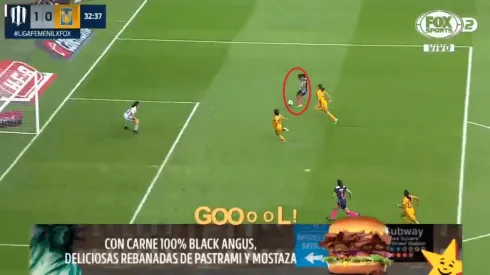 Rayadas se fue al descanso en ventaja con un golazo en la Final