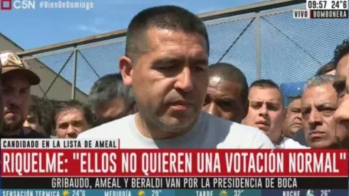 Se calentó Riquelme en el inicio de las elecciones en Boca: "Son tramposos"